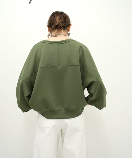 【ayene】　ご予約  スパンコールロゴボンディングプルオーバー