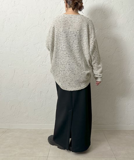 MIX nep yarn pullover