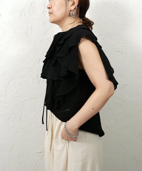 Cotton yoryu frill blouse【ラスト2点】