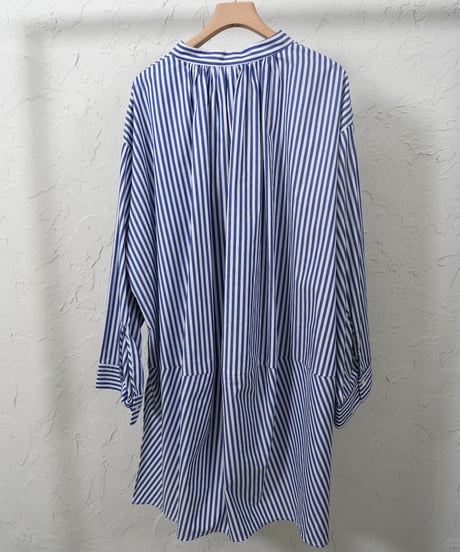 Stripe　skipper　long shirt