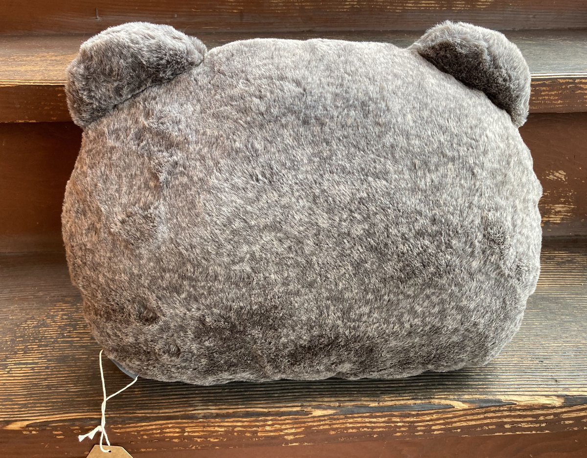くまかおクッション ブラウン | archetoyama's STORE