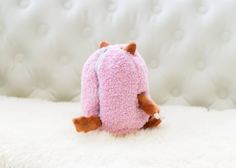 【ファンミ記念セット！】ピンクのぬげるウルフィぬいぐるみ20cm＆ウルフィガイドブック
