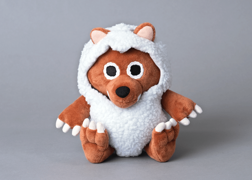 【希少】　メ〜テレ　マスコットキャラクター　Wolfy　ウルフィ　ぬいぐるみ ぬげるウルフィぬいぐるみ20cm | ハピキャンストア