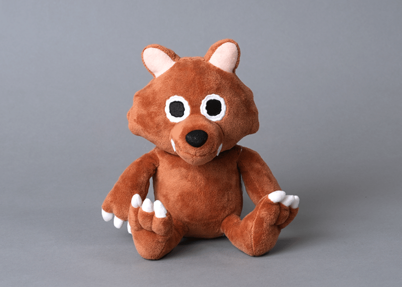 ピンクのぬげるウルフィぬいぐるみ20cm | ハピキャンストア