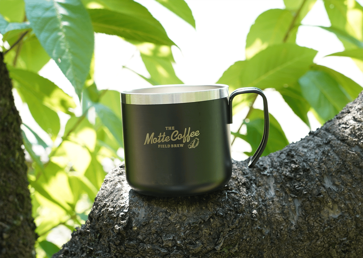 ポップコーンバケットと限定マグカップ Motte Coffee×ハピキャン コラボマグカップ | ハピキャンストア