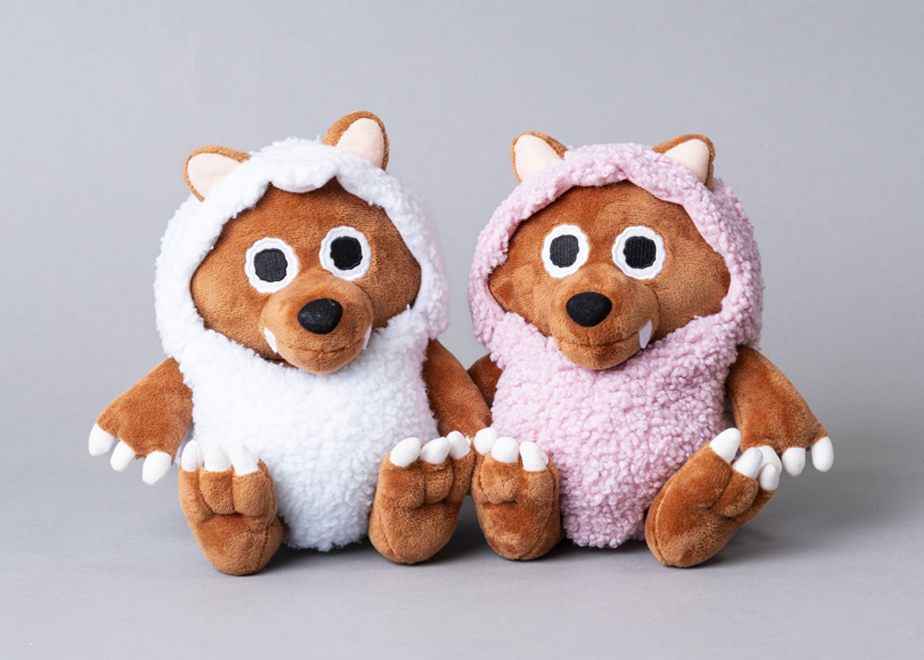 ピンクのぬげるウルフィぬいぐるみ20cm | ハピキャンストア