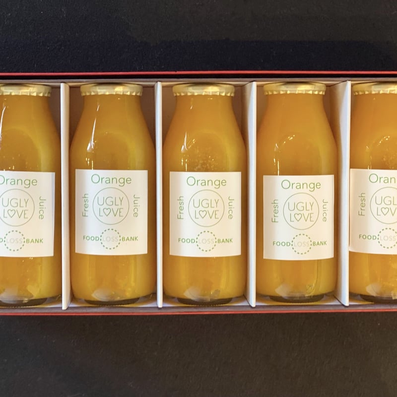 LusciLipo Orange 5本入り フレッシュオレンジジュース 180ml 5本（黒のギフトボックス入り
