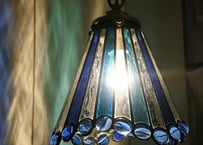 天使の青いらんぷ ステンドグラス 照明 ランプ ペンダント | ステンド