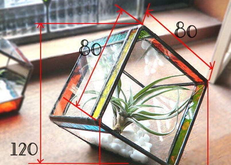 ステンドグラス4点セット ステンドグラス 壁掛け 松 フレーム：クリア (SH-PR02) 幅524×高さ