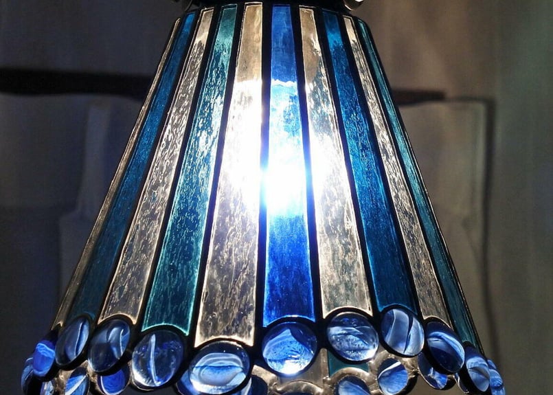 ステンドグラス ランプ レースりぼん 昭和レトロ 【公式通販】