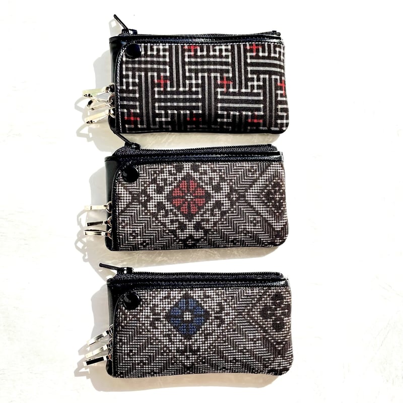 大島紬】コイン&キーケース（龍郷柄・秋名バラ柄） | Ropes