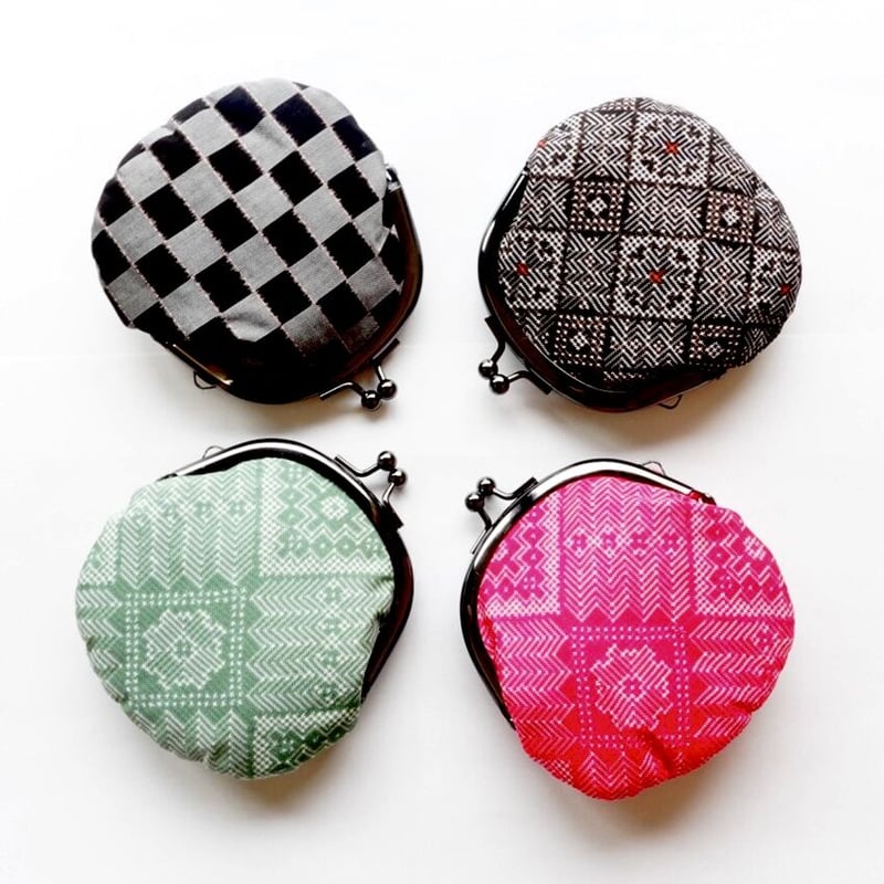 大島紬】がまぐち（龍郷柄・キュービック柄） | Ropes