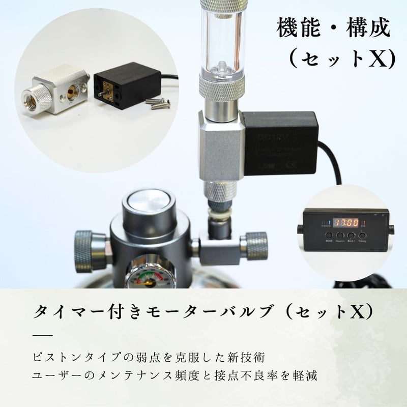 化学反応式ボンベ CO2ジェネレイターX PRO フルセット