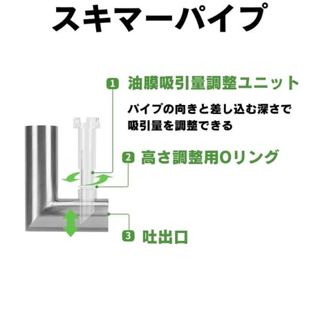 ステンレスパイプX【アクアリウム淡水水槽フィルター用】