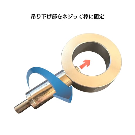 LED照明用ワンタッチ吊り下げユニット