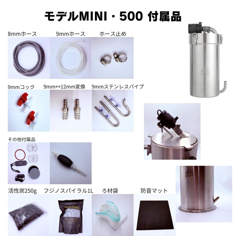 インテリジェンスステンレスフィルターMINI 500 600-2400