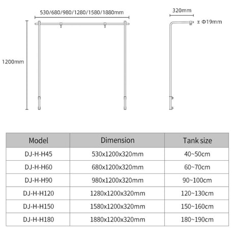 アクアリウムスタンド WEEK AQUA純正 背面型スタンド【45-180cm】