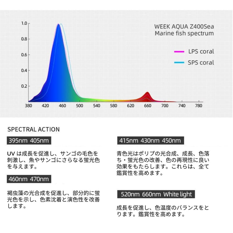 海水水槽LED サンゴ育成 ハードコーラル SPS/LPS ソフトコーラル