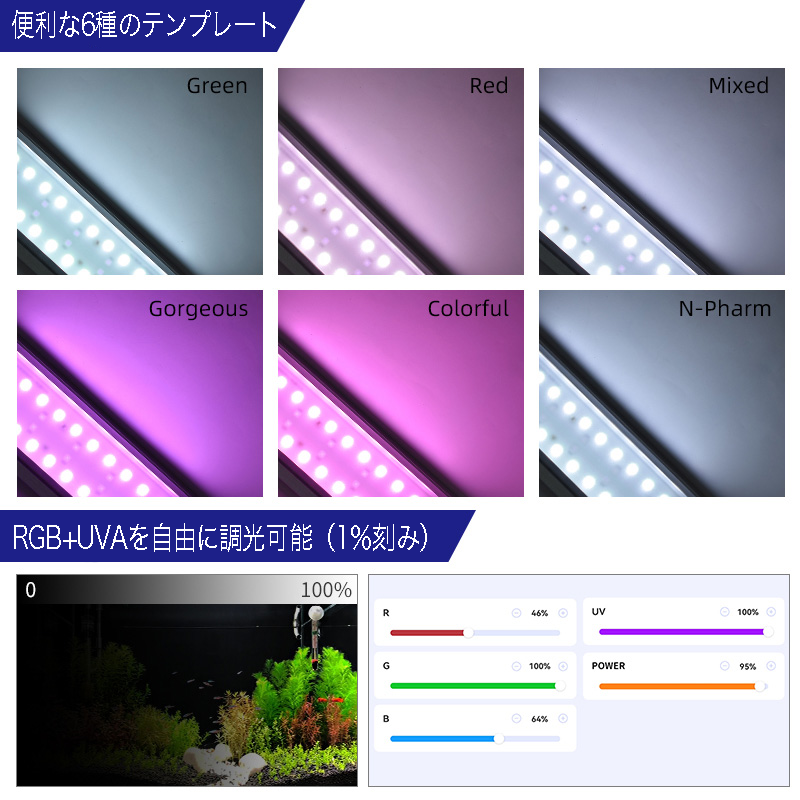NEW AQUA FLARE UVA M450 RGB（旧版） | アクアリウム LEDライト