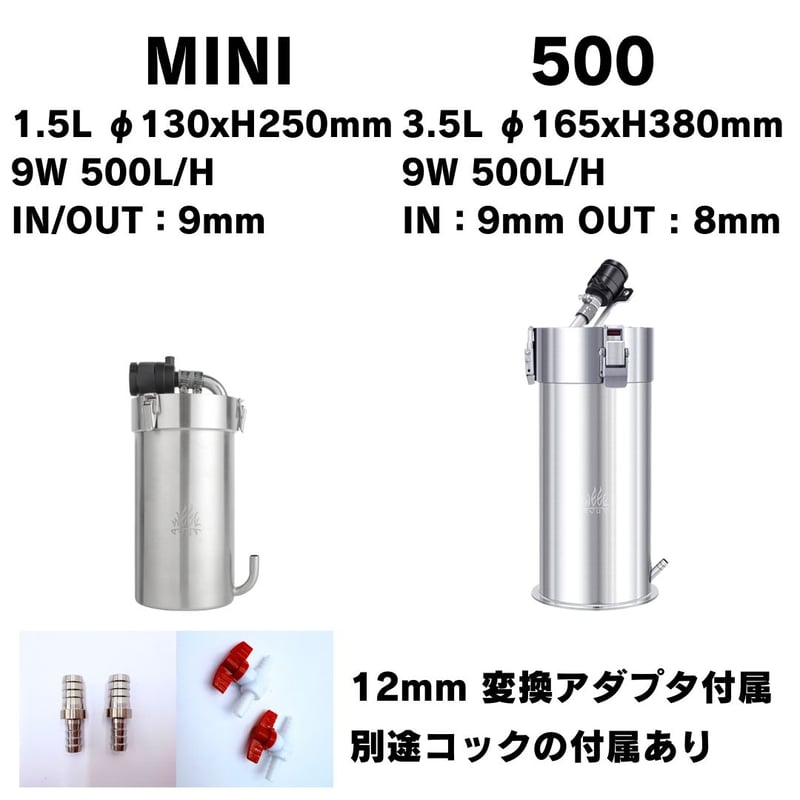 インテリジェンスステンレスフィルターMINI 500 600-2400
