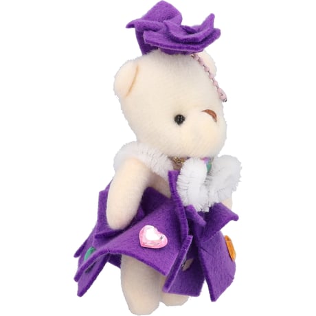 クマちゃんきせかえコレクション　基本のドレス　むらさき