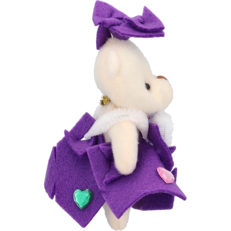 クマちゃんきせかえコレクション　基本のドレス　むらさき