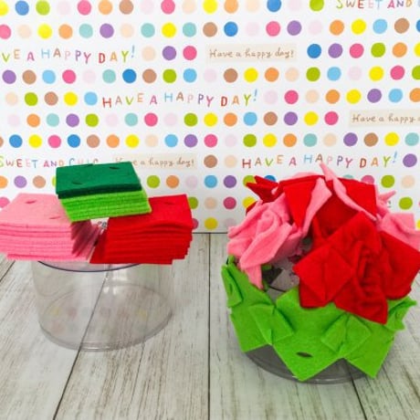 バラの小物入れキット　プレゼントに最適！