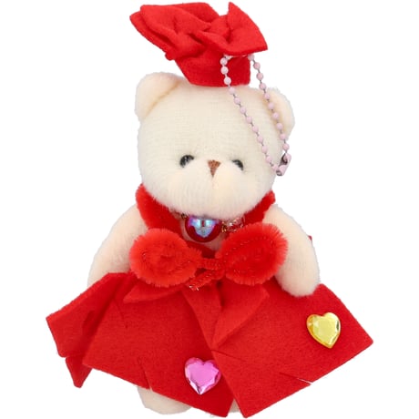 クマちゃんきせかえコレクション　基本のドレス　赤  のコピー