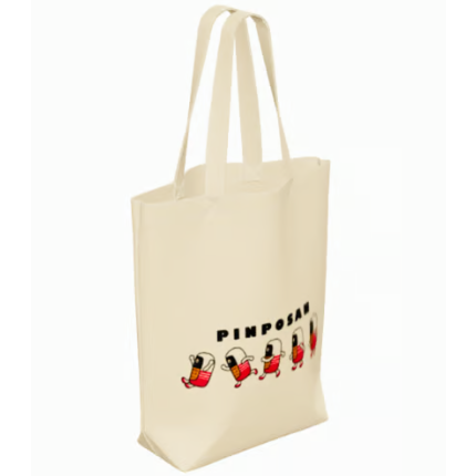 ぽんちゃん様のバック ギフトセット】ポンちゃんストラップ付トートバッグ+ 60gまんげ