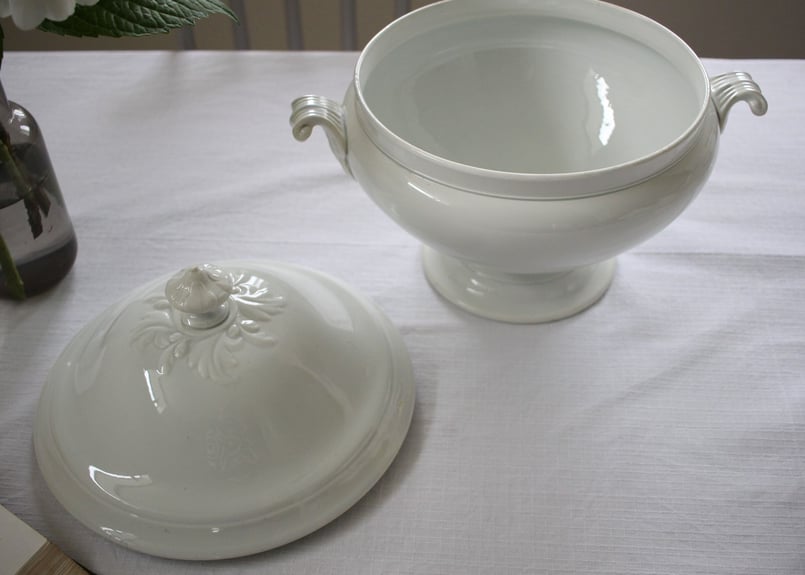 アンティークプレート アンティーク皿 FLORA フランス クレイユ