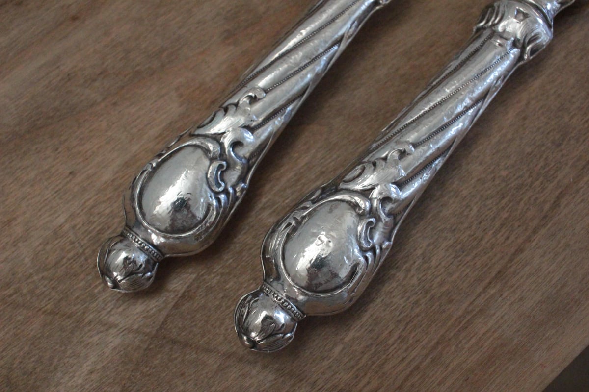 サラダサーバー/シルバースプーン&フォーク2本セット | Antique