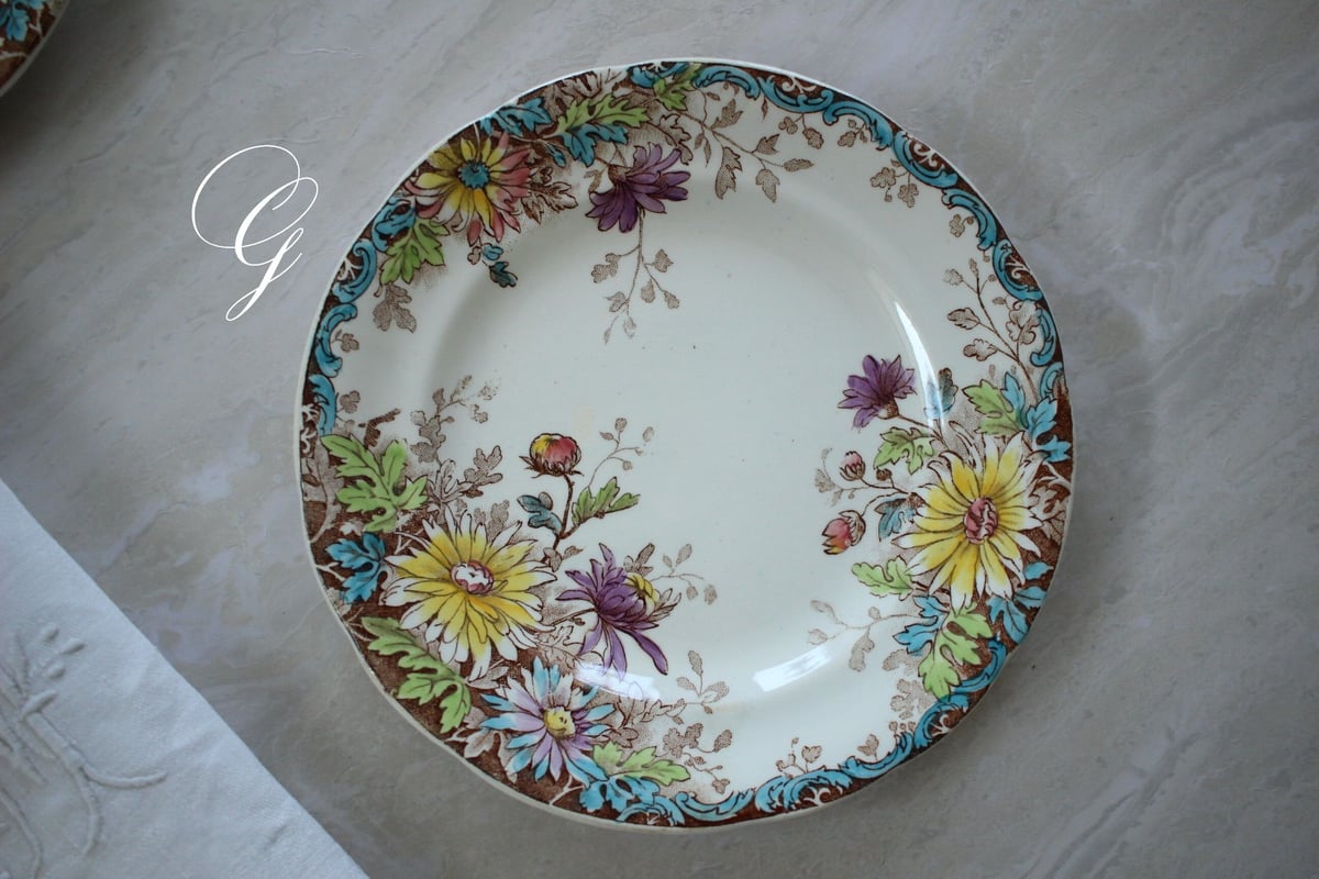 美品 フランスア ジアン FLEURS D'AUTOMNE秋の花 希少【多色】 美品 フランスア ジアン FLEURS D'AUTOMNE秋の花 希少【多色】