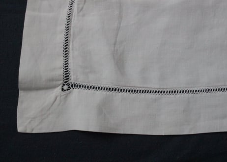 France Antique クッションカバー/MONOGRAM "P・F"蝶