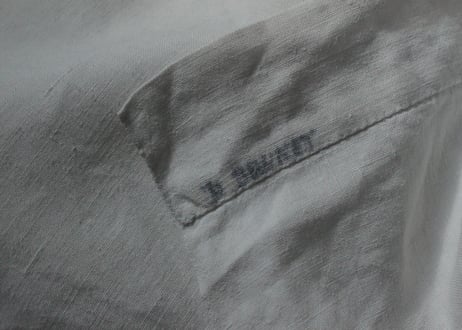 France Antique MONOGRAM“RB”　モノグラム大判シーツ