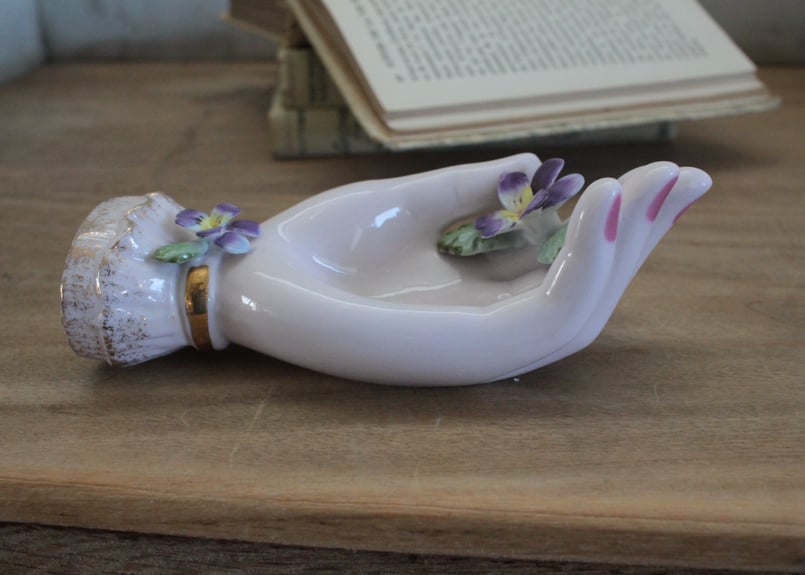 C】ビオラ・レフトンのハンドモチーフ/Lefton Porcelain | Antique