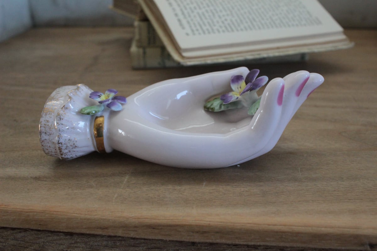 C】ビオラ・レフトンのハンドモチーフ/Lefton Porcelain | Antique