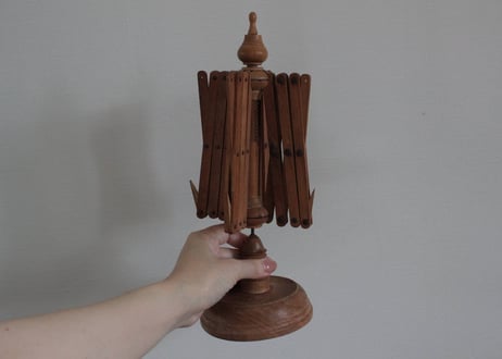 【A】卓上木製・かせくり器　糸巻き器