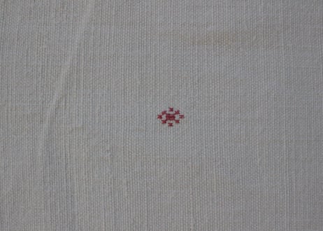France Antique 赤ラインの大判シート/MONOGRAM "B・G"