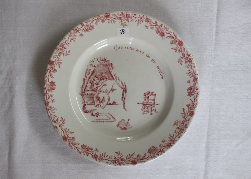 Gien Volupte ジアン ヴォリュプテ デザート プレート 3枚セット Gien【ジアン】“ANEMONES”デザートプレート(数量3) | Antique