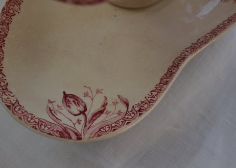 Gien【ジアン】 TERRE DE FER“TULIPES” チューリップソーシエール赤