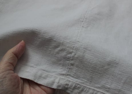 France Antique Linge Ancien Feuilles MONOGRAM“CG”シーツ
