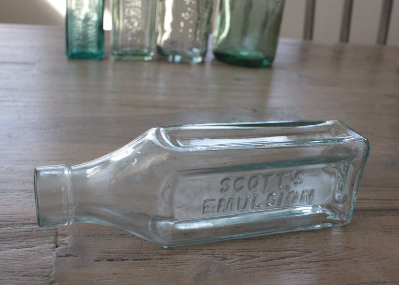 イギリス・アンティークガラスボトル（数量5） | Antique & Brocante