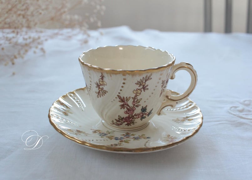 Sarregumines Louis XV サルグミンヌルイ15世　スクエア皿 Sarreguemines【Louis XV】ルイ15世深皿24cm_A/サルグミンヌ