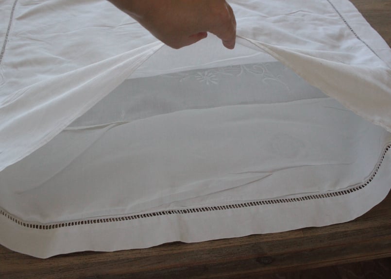 フランスアンティーク/モノグラムクッションカバー/MONOGRAM \