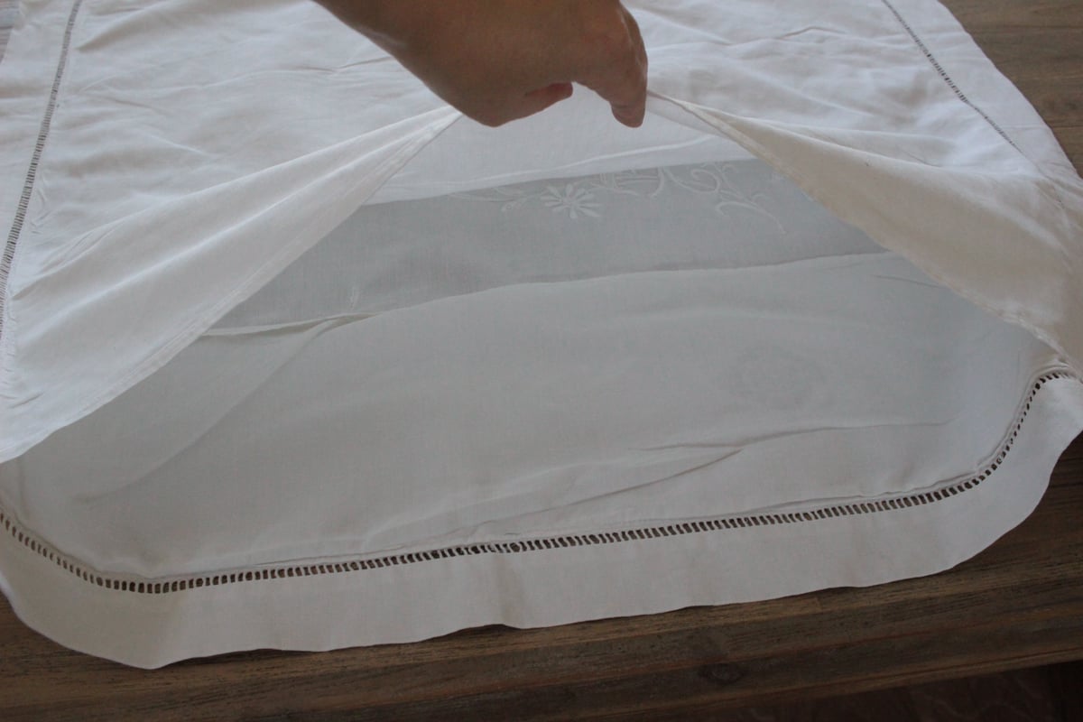 France Antique クッションカバー/MONOGRAM 