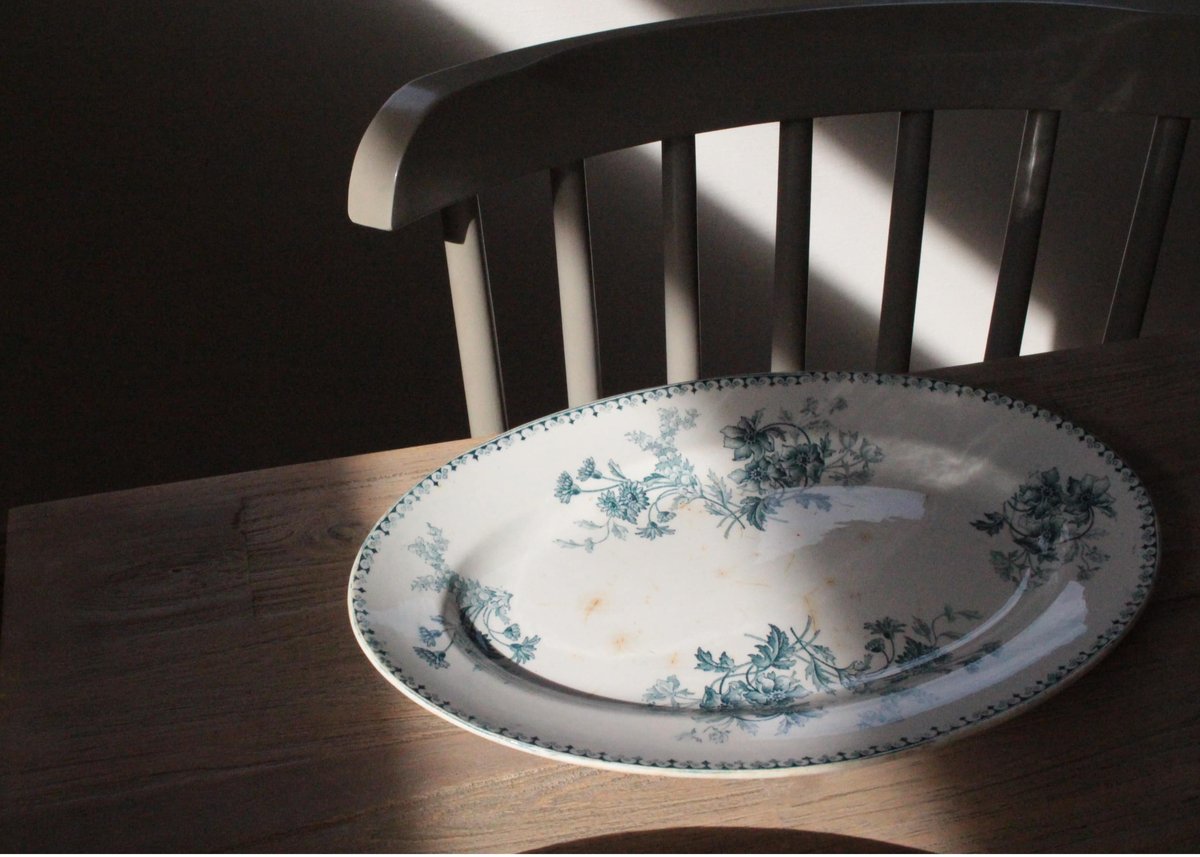 Sarreguemines 【サルグミンヌ】ELVIRE・オーバルプレート | Antique