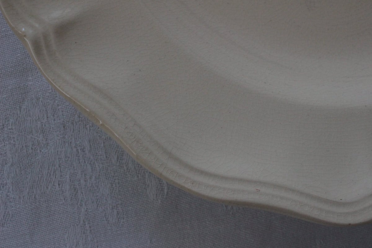 2枚セット D・サルグミンヌ 花リムアイボリー25cm ペア販売】D