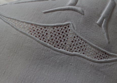 France Antique MONOGRAM /モノグラム大判シーツ【D】