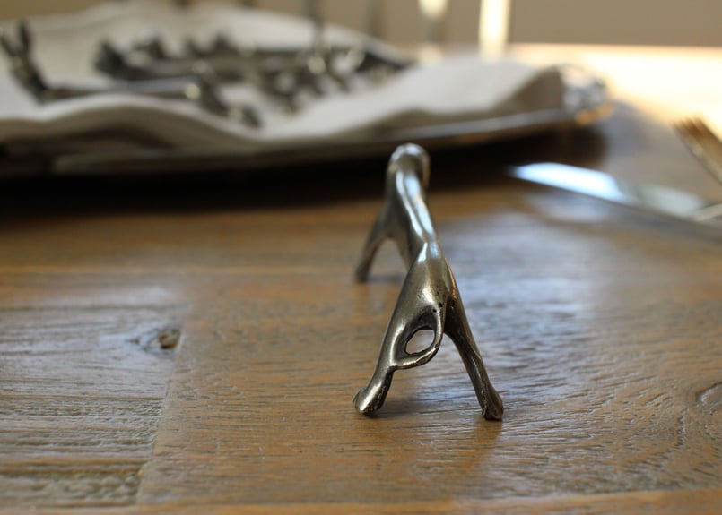 フランスアンティーク　動物型メタルカトラリーレスト5個セット フランスアンティーク 動物型メタルカトラリーレスト5個セット