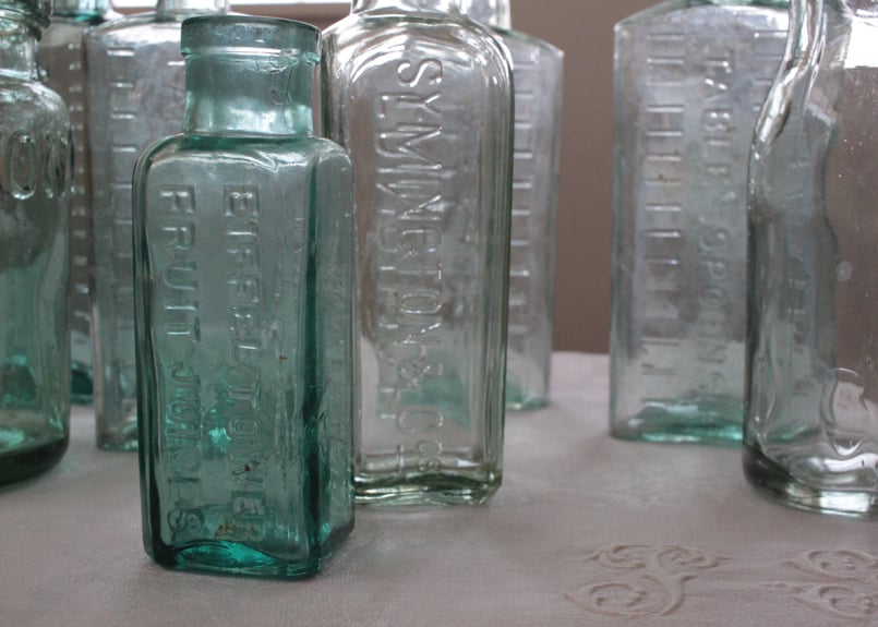 イギリス・アンティークガラスボトル（数量5） | Antique & Brocante